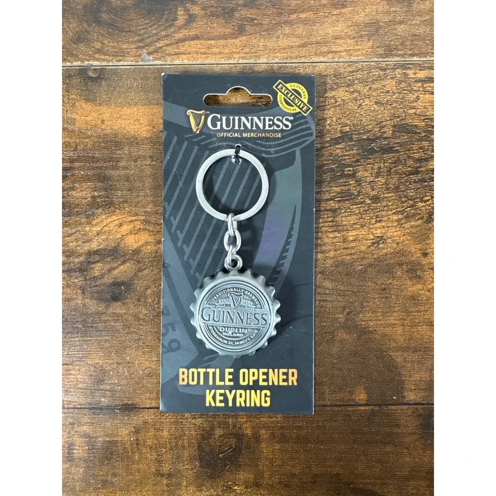 Guinness Official Merchandise Bottle Opener Keyring Dublin Ireland Storehouse